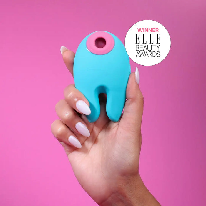 Our iconic massager with suction + vibration