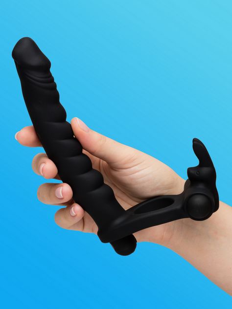 Lovehoney Double Buzz Vibrating Rabbit Double Penetration Strap-On