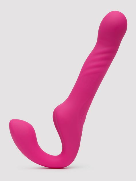 Lovehoney Double Vision Remote Control Thrusting Strapless Strap-on Pink
