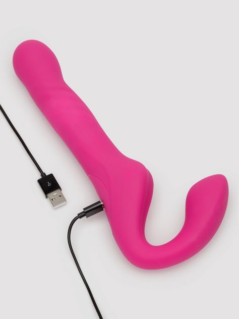 Lovehoney Double Vision Remote Control Thrusting Strapless Strap-on Pink