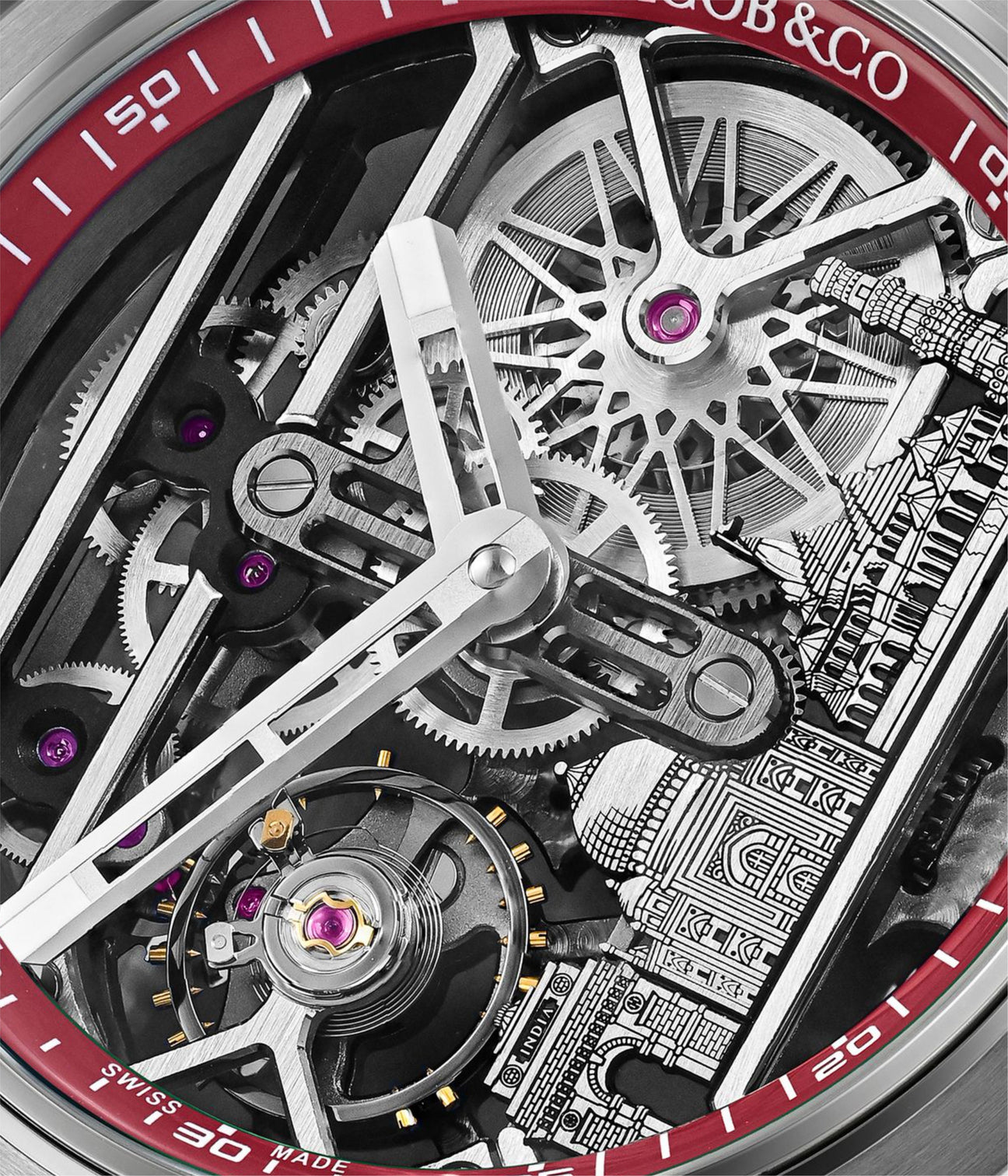 Jacob & Co. Epic X Titanium Red Neoralithe Inner Ring (Wonders of India Edition)