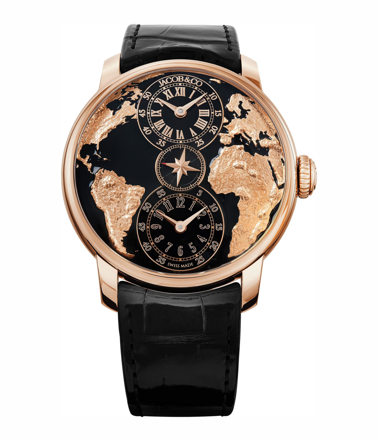 Jacob & Co. The World Is Yours Dual Time Zone Black