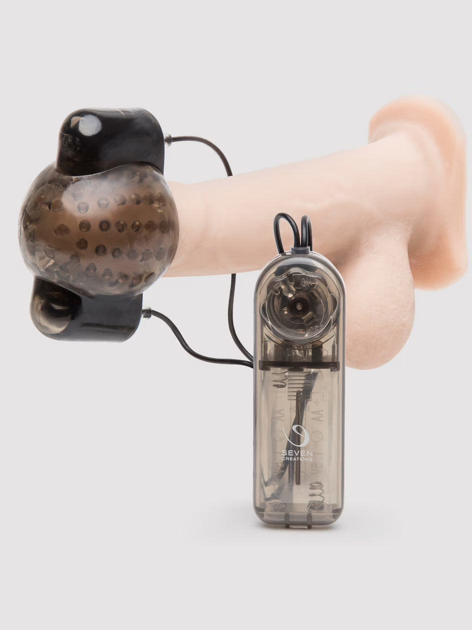 Dual Power Vibrating Penis Head Sleeve